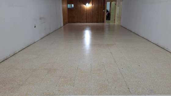 龍潭公寓一樓磨石子地磚除膠後_煥然一新