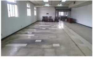 樹林辦公室地板清潔前_陳年髒污及色差嚴重