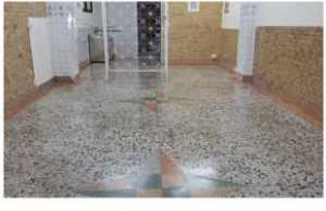 三重公寓磨石地板打蠟後_潔淨明亮