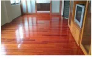 桃園永樂街住宅木地板打蠟後