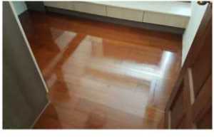 新莊住宅木質地板打蠟後