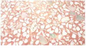 粉色磨石子地板