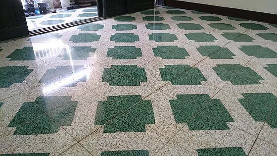 磨石子地磚拋光